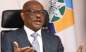 FCT Minister Nyesom Wike backed -PDP Tackles APC Governors, Says They Are Panicking.