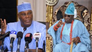 “Aso Rock is not an extension of your palace” — Atiku fires back at Oba of Lagos